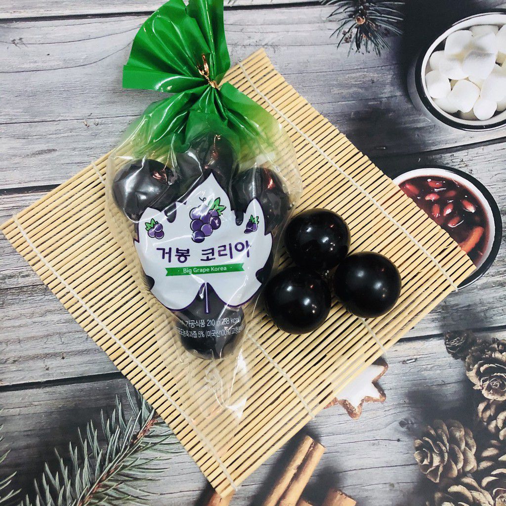 THẠCH NỔ - THẠCH NHO HÀN QUỐC TÚI 210GR (6viên)