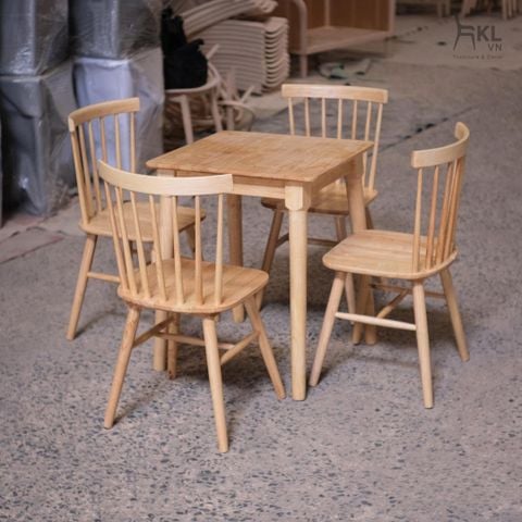  Bộ Bàn Ghế Ăn Gỗ Cao Su SKDS42 