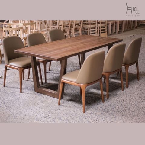  Bộ Bàn Ăn Gỗ Tự Nhiên 6 Người SKDS43 