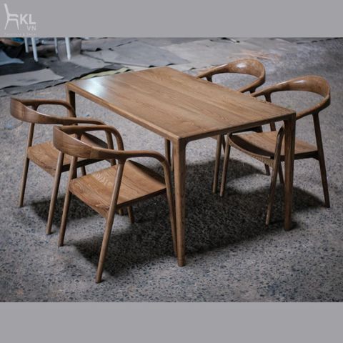  Bộ Bàn Ghế Neva Phòng Bếp Gỗ Ash SKDS38 