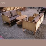  Bộ Sofa Gỗ Đan Mây Mắt Cáo SKSS09 