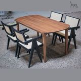  Bộ Bàn Ghế Ăn Gỗ Đan Mây SKDS44 