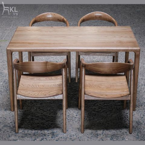  Bộ Bàn Ghế Neva Phòng Bếp Gỗ Ash SKDS38 