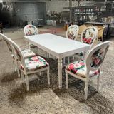  Bộ Bàn Ghế Louis Gỗ Tự Nhiên SKDS47 