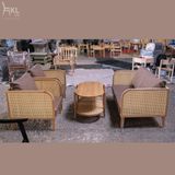  Bộ Sofa Gỗ Đan Mây Mắt Cáo SKSS09 