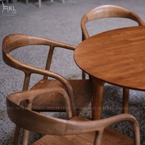  Bộ Bàn Ăn Tròn Gỗ Tự Nhiên SKDS52 