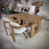  Bộ Bàn Ghế Dining Gỗ Ash Màu Tự Nhiên SKDS36 