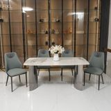  Bộ Bàn Ăn Mặt Đá Ceramic 6 Ghế SKDS48 