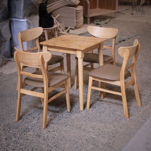  Bộ Bàn Ăn Giá Rẻ Ghế Mango Gỗ Tự Nhiên SKDS41 