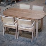  Bộ Bàn Ghế Ăn Gỗ Đan Mây SKDS44 