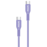  Dây cáp Sạc Philips Max 60W Type C to Type C | Dài 1.2M | Dây Silicone - DLC8601 
