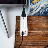  Ổ cắm điện Blaupunkt 2 USB-C + 2 USB-A, sạc nhanh PD65W, Dây 2m, Chống lửa - PSN9650 