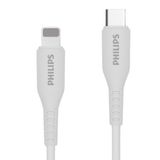  Dây cáp sạc nhanh Philips Type C to Lightning - DLC8631 | Dài 1.2M | Silicone chống rối 