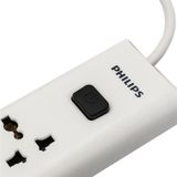  Ổ cắm điện Philips CHP4335WB | 3 lỗ - 3m - 3 USB-A + 1 Type-C total 2.4A 