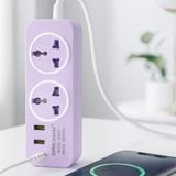  Ổ cắm điện đa năng Dreamm Q002U Chống giật, sạc nhanh USB, dây dài 2m, chịu tải 1500W 