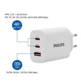  Củ sạc nhanh Philips 3in1 PD65W + QC3.0 