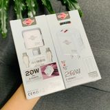  Combo củ cáp sạc nhanh PD20W 2 Cổng Wisdomup Type C - C (MCD-31T) 