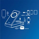  Pin dự phòng từ tính Philips 3in1 DLP6759CB - 10.000mAh | Công suất tối đa 20W 