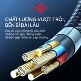  Cáp sạc nhanh Wisdomup Type-C PD60W, dây dù siêu bền, truyền tải dữ liệu nhanh chóng (SJX-38CC) 