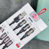  Dây cáp dù sạc nhanh WisdomUp PD60W 3in1 Dài 1m2 (SJX-44) 