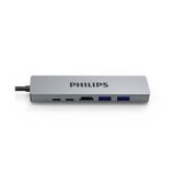  Cổng chuyển đổi Philips 6in1 USB C to HDMI+USB*2+PD+RJ45 - SWV6116G 