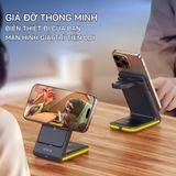  Đế Sạc Không Dây Dux Ducis Duzzona 5in1 Kèm Pin Sạc Dự Phòng Magnetic 15W 