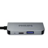  Cổng chuyển đổi Philips 3 in 1 USB C to HDMI+USB+PD - SWV6113G 