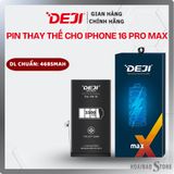  Thay Pin iPhone Series (iPhone X đến iPhone 16PM) Dung lượng chuẩn và siêu cao chính hãng Deji 
