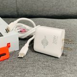  Combo củ cáp sạc nhanh PD20W 2 Cổng Wisdomup Type C - C (MCD-31T) 