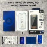  Kính Cường Lực Cho Samsung S25 Ultra DEKEY 3D Sentery Có Khung Trợ Dán, Không Lẹm Viền 