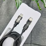  Dây cáp dù sạc nhanh WisdomUp Type C & Lighning hiển thị công suất dài 1m2 (SJX-47T) 