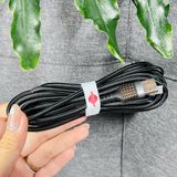  Dây cáp sạc nhanh WisdomUp PD60W USB-A to C Dây bện dù dài 3000mm (SJX-34T) 