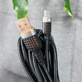  Dây cáp sạc nhanh WisdomUp PD60W USB-A to C Dây bện dù dài 3000mm (SJX-34T) 