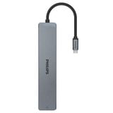 Cổng chuyển đổi Philips 8in1 USB-C to HDMI+USB*2+PD+RJ45+SD+TF - SWV6118G 