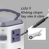  Ổ Cắm Điện Đa Tầng Dreamm Dây 2m, Công Suất 2500W, Sạc USB Tiện Lợi - ZN:61 