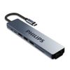  Cổng chuyển đổi Philips 8in1 USB-C to HDMI+USB*2+PD+RJ45+SD+TF - SWV6118G 