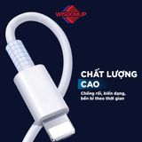  Cáp sạc nhanh Wisdomup USB to C 3A Dây TPE 1M bền bỉ, sạc an toàn, ổn định (SJX-21T) 