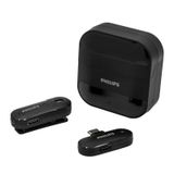  Micro thu âm không dây cài áo Philips kết nối USB-C & Lightning cho iPhone (1 Receiver + 1 Mic) - DLM9001 