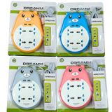  Ổ Cắm Điện Đa Năng Dreamm hình gấu dễ thương Dây dài 2,5m Chịu tải 2000W 