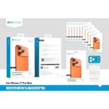  Combo Film PPF bảo vệ đế camera và mặt lưng Kuzoom cho iPhone 17 Series Nhám 