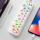  Ổ cắm điện đa năng Dreamm Q715U Chống giật, sạc USB, dây 2m, chịu tải 2000W, có công tắc 