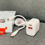  Combo củ cáp sạc nhanh PD20W 2 Cổng Wisdomup Type C - C (MCD-31T) 