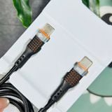  Cáp sạc nhanh Wisdomup Type-C PD60W, dây dù siêu bền, truyền tải dữ liệu nhanh chóng (SJX-38CC) 