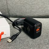  Combo củ cáp sạc nhanh PD20W 2 Cổng Wisdomup Type C - C (MCD-31T) 