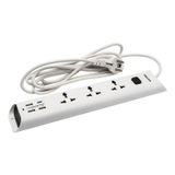  Ổ cắm điện Philips CHP4335WB | 3 lỗ - 3m - 3 USB-A + 1 Type-C total 2.4A 