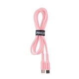  Dây cáp Sạc Philips Max 60W Type C to Type C | Dài 1.2M | Dây Silicone - DLC8601 