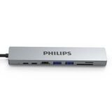  Cổng chuyển đổi Philips 8in1 USB-C to HDMI+USB*2+PD+RJ45+SD+TF - SWV6118G 