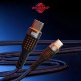  Cáp sạc nhanh Wisdomup Type-C PD60W, dây dù siêu bền, truyền tải dữ liệu nhanh chóng (SJX-38CC) 