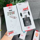  Combo củ cáp sạc nhanh WisdomUp 20W Type C to Lightning (MCD-30P) Sạc an toàn 