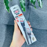  Dây cáp sạc nhanh WisdomUp PD60W USB-A to C Dây bện dù dài 3000mm (SJX-34T) 